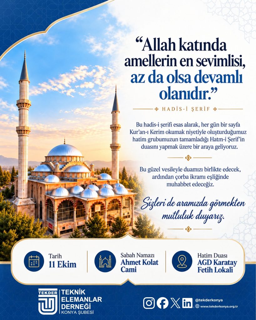 Ahmet Kolat Camii’de Buluşuyoruz.